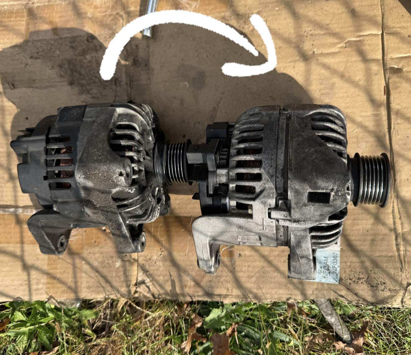 Old vs New Alternator