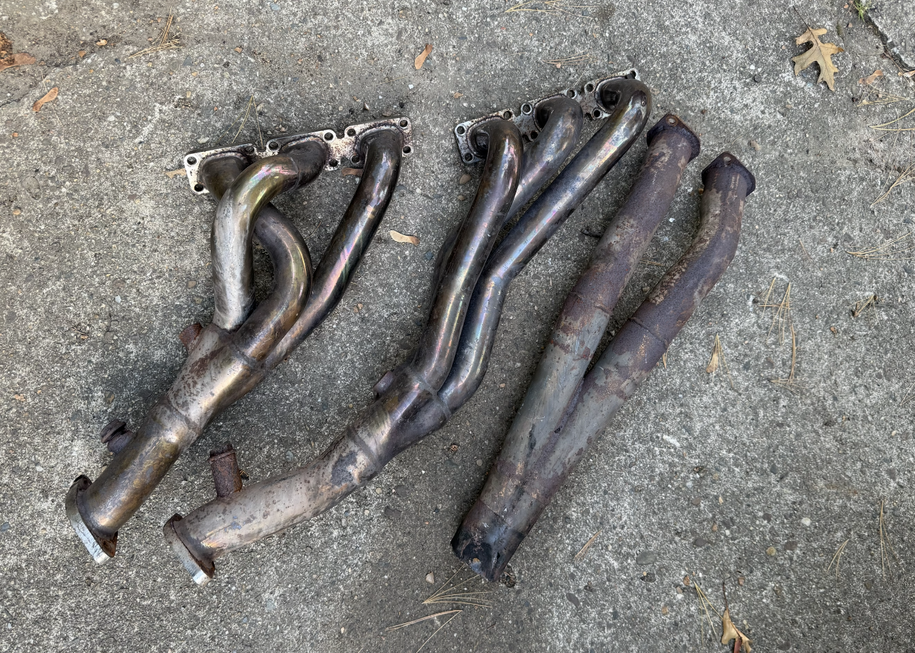 Catless headers and Y-pipe